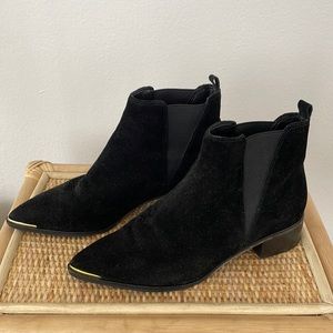 Marc Fisher Pointy Black Boots 7